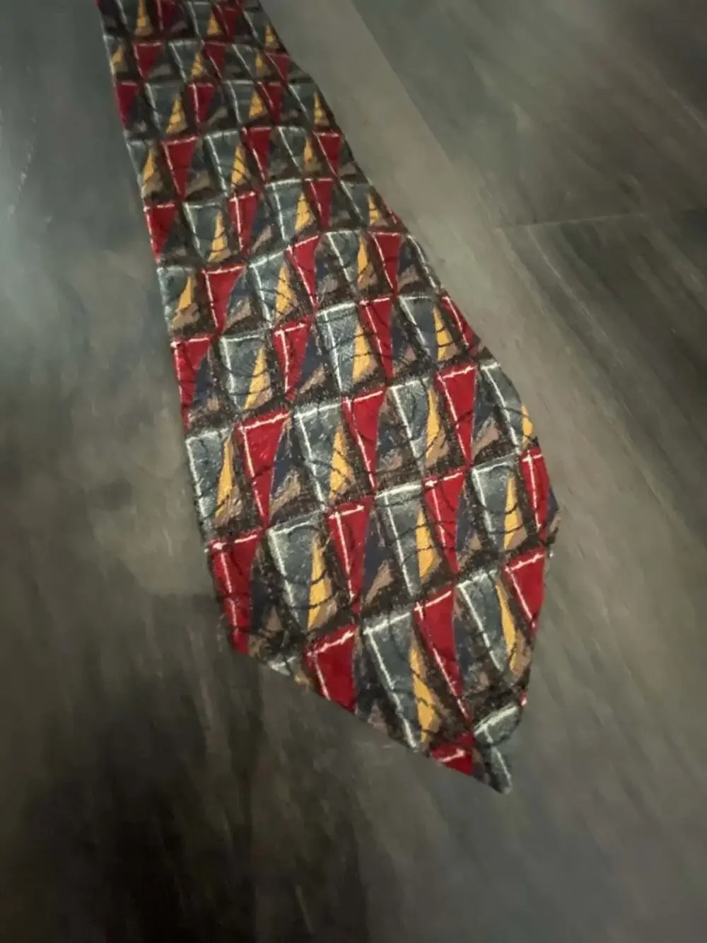 Omaggio by Robert Talbott Geometric Pattern Silk Necktie